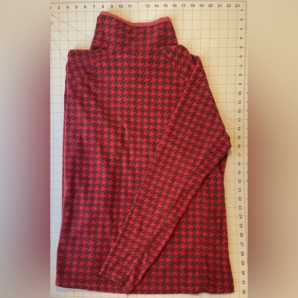 Columbia | Quarter Zip Fleece Pullover | Red Houndstooth | XXL | Good Condition - Picture 2 of 4